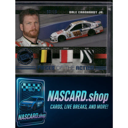 2014 Press Pass Redline Dale Earnhardt Jr. Pieces Of The Action Blue #/10 - Card Gorilla