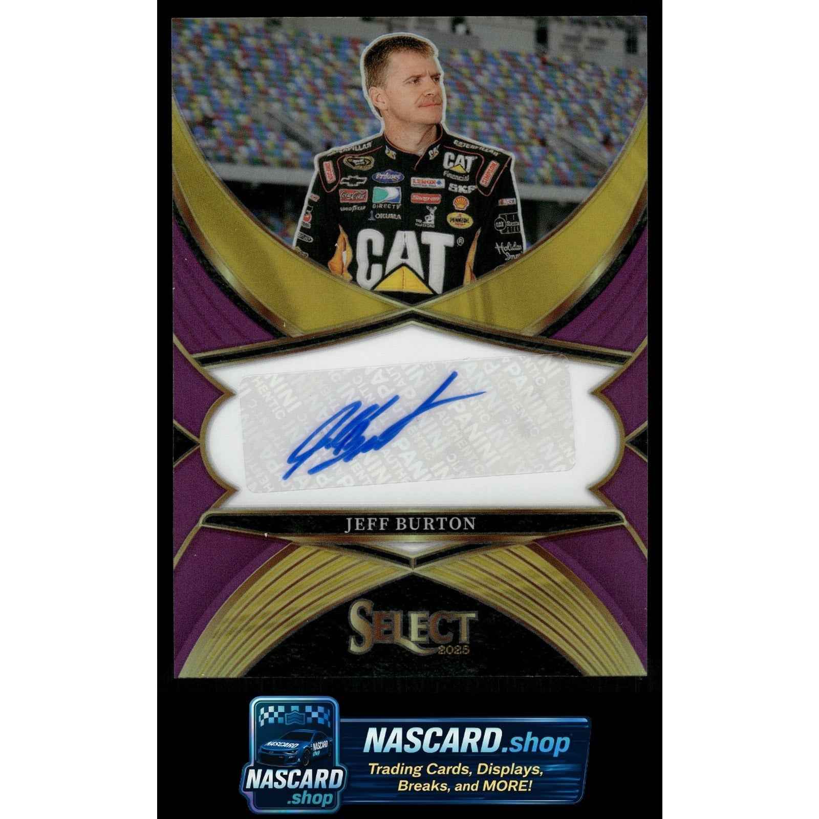 2025 Panini Select #LS-JBT Jeff Burton Legendary Signatures Purple Prizms #/49