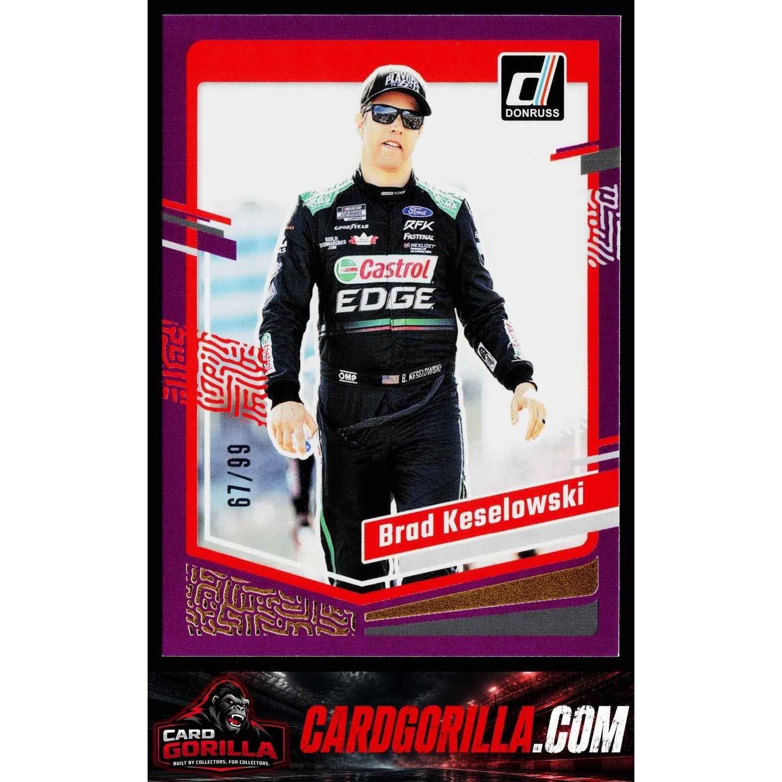 2024 Donruss #8 Brad Keselowski Purple #/99