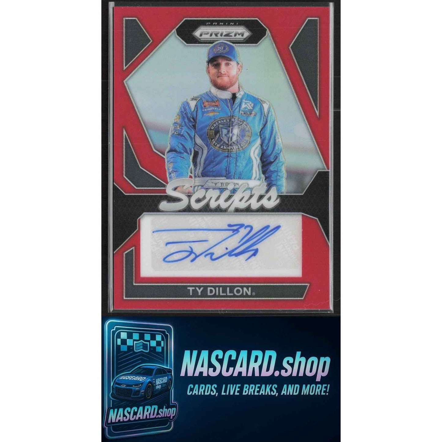2024 Panini Prizm #S-TDN Ty Dillon Scripts Red #/99