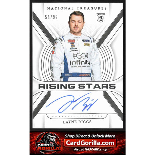 2024 Panini National Treasures #RS-LRS Layne Riggs Rising Stars #/99
