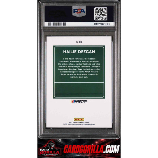 2021 Panini Donruss Racing Downtown #HD Hailie Deegan Downtown PSA 10