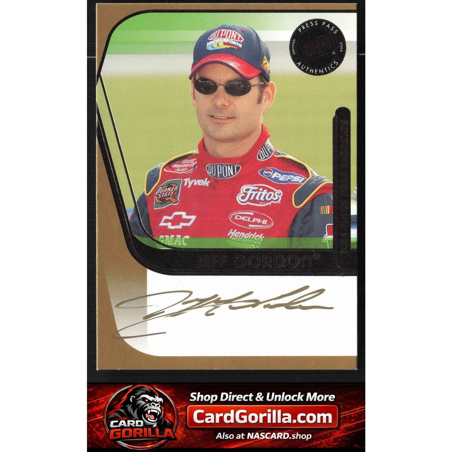 2004 Press Pass #NNO Jeff Gordon Signings Gold #/50