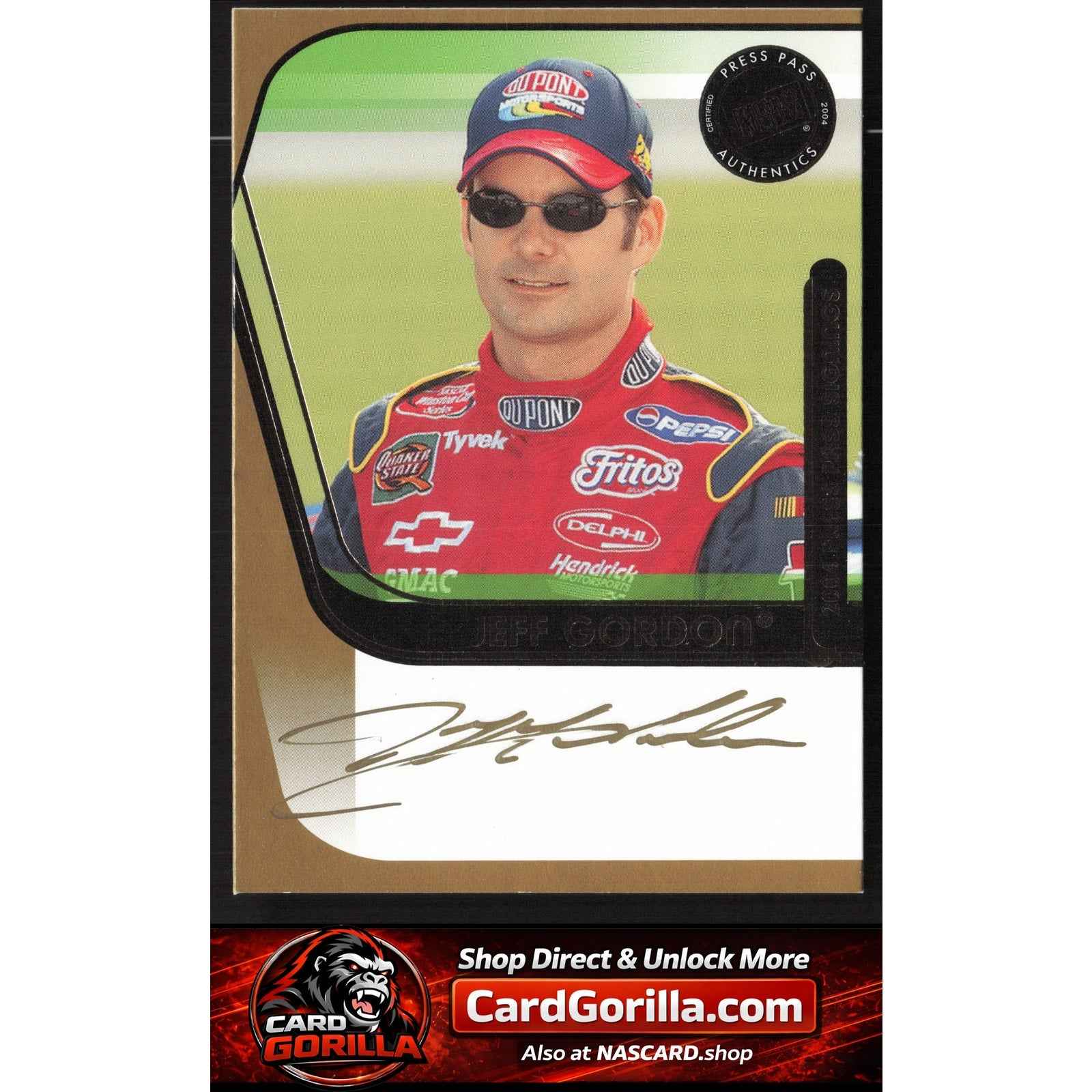 2004 Press Pass #NNO Jeff Gordon Signings Gold #/50