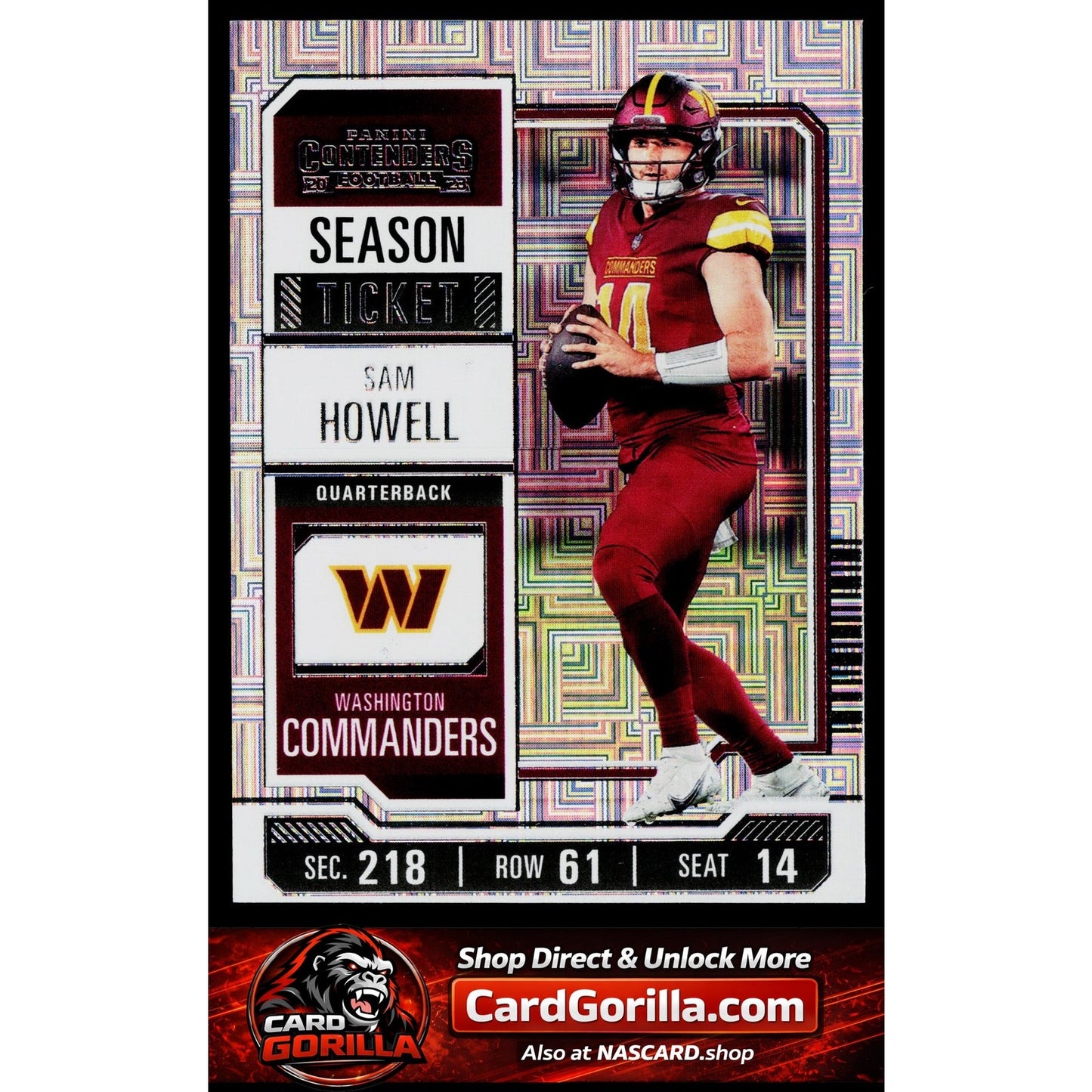 2023 Panini Contenders #100 Sam Howell Retail