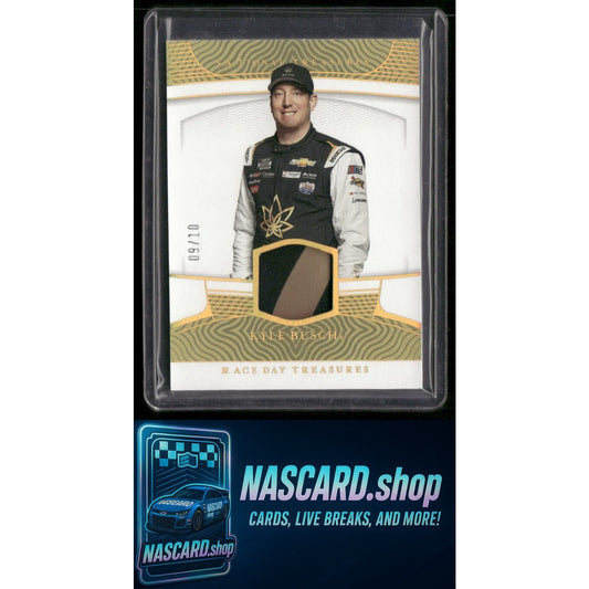2023 National Treasures Kyle Busch Race Day Treasures Firesuits Prime #/10