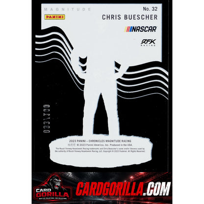 2023 Panini Chronicles #32 Chris Buescher Magnitude Red #/100