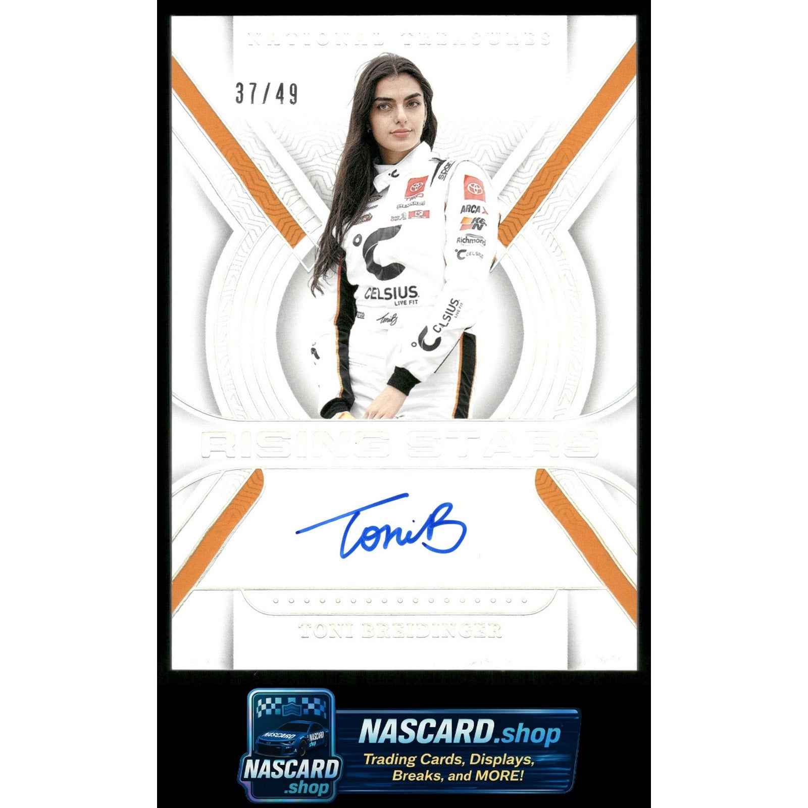 2024 Panini National Treasures Toni Breidinger Rising Stars Holo Silver #/49