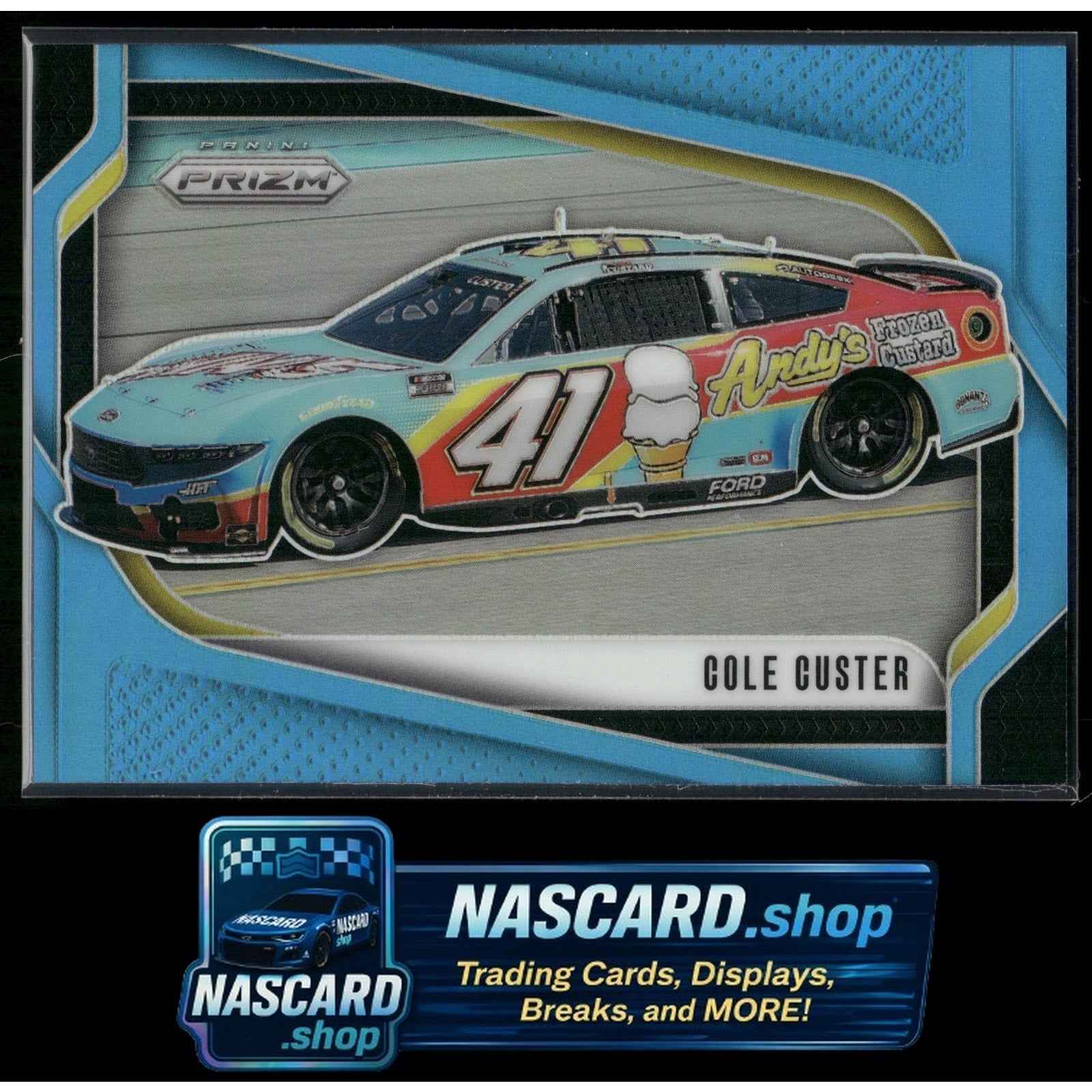 2025 Panini Prizm #146 Cole Custer Carolina Blue #/49