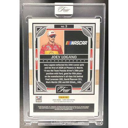 2026 Panini Turn Four Racing Joey Logano #3 32/65