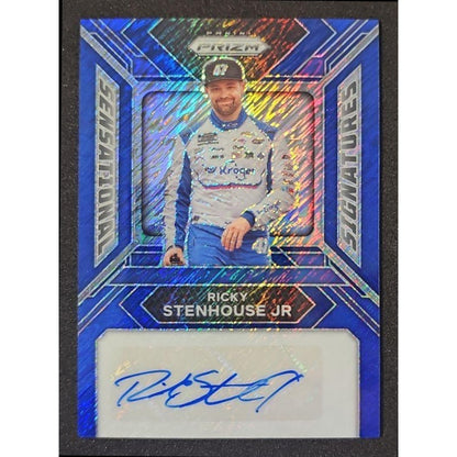 2024 Panini Prizm Ricky Stenhouse Jr Sensational Signatures Blue Shimmer FOTL /4