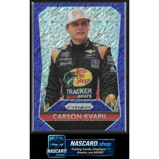 2025 Panini Prizm #197 Carson Kvapil FOTL Blue Shimmer #10/10