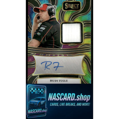 2025 Select Racing Rudy Fugle Autographed Memorabilia Tie-Dye Prizms #/25