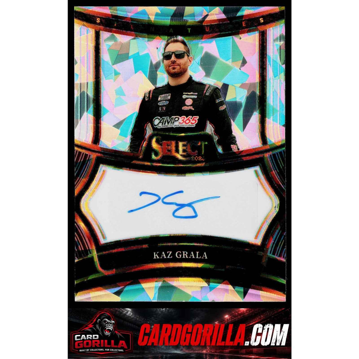 2025 Panini Select #S-KAZ Kaz Grala Signatures Ice Prizms