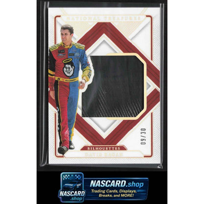 2025 Panini National Treasures #SIL-DRG David Ragan Silhouettes Holo Silver #/30