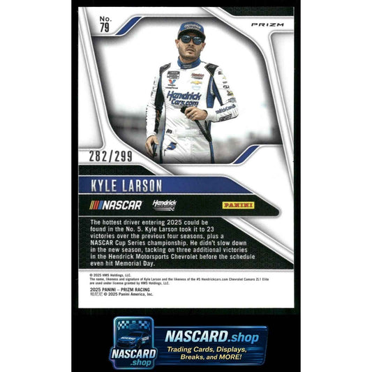 2025 Panini Prizm #79 Kyle Larson Pulsar #/299