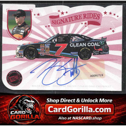 2013 Press Pass Fanfare #SR-RS Regan Smith Signature Ride Autographs Red