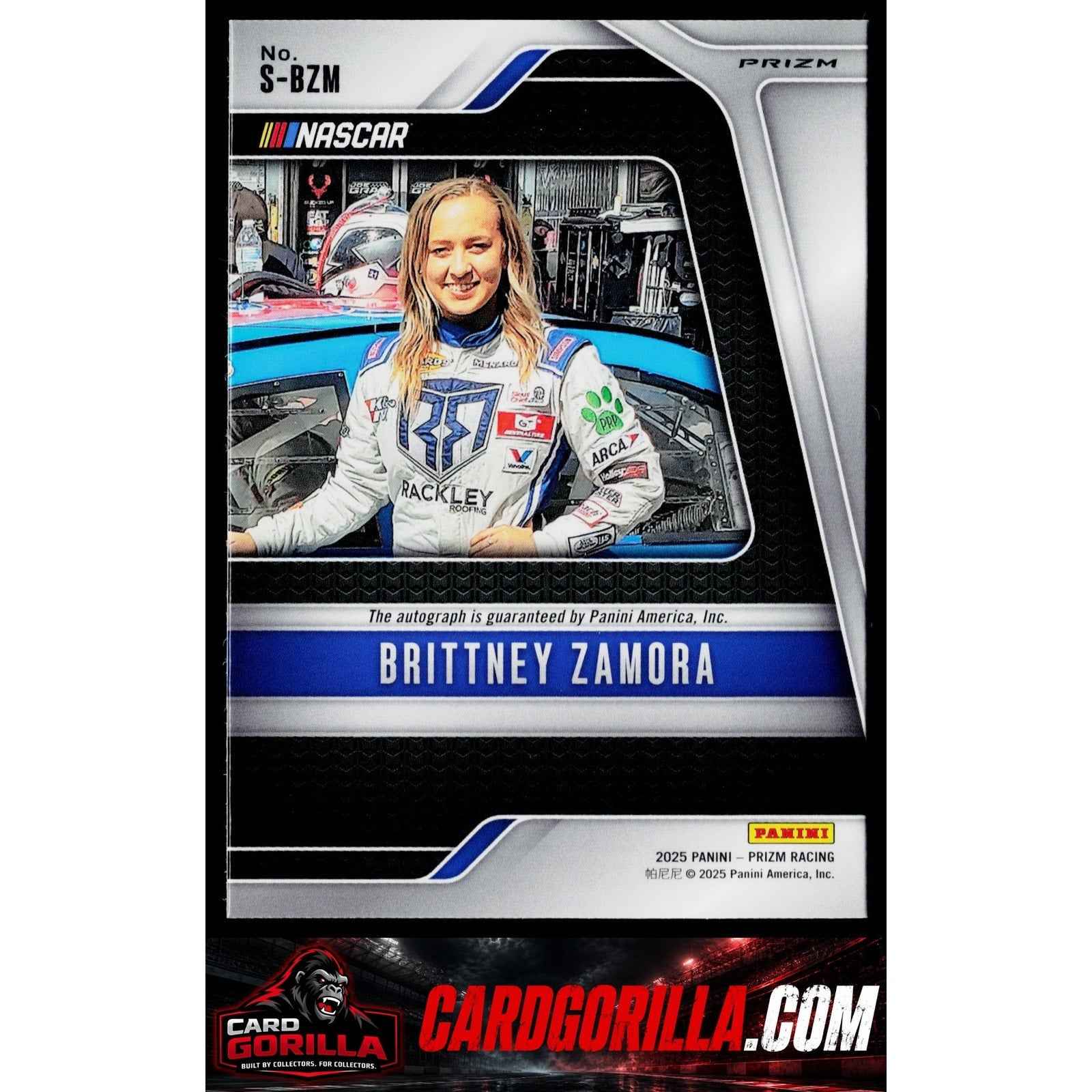 2025 Panini Prizm #S-BZM Brittney Zamora Scripts