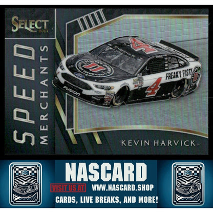2017 Panini Select - Speed Merchants Black Prizm Kevin Harvick #S15 3/3 - NASCARD.shop