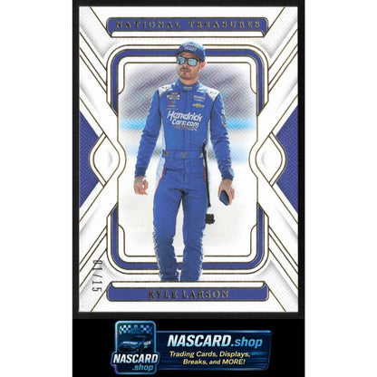 2025 Panini National Treasures #31 Kyle Larson Gold #01/15