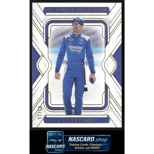 2025 Panini National Treasures #31 Kyle Larson Gold #01/15