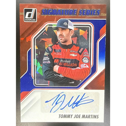 2026 Panini Donruss NASCAR Tommy Joe Martins #29 Signature Series Blue Ice Auto