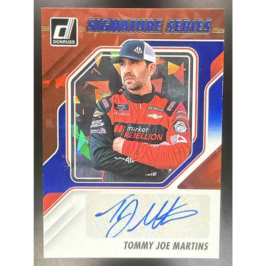2026 Panini Donruss NASCAR Tommy Joe Martins #29 Signature Series Blue Ice Auto