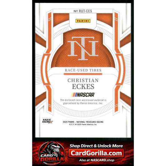 2025 Panini National Treasures Christian Eckes Race Used Tires Blue #/75