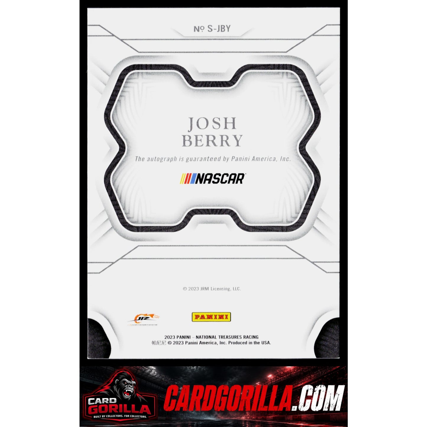 2024 Panini National Treasures #S-JBY Josh Berry 2023 Signatures #/25