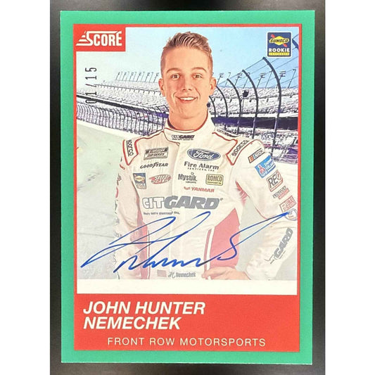 2020 Panini Chronicles John Hunter Nemechek #8 Score Auto 1/15 RC