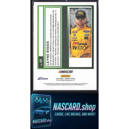 2025 Donruss #65 Layne Riggs Gold #/10