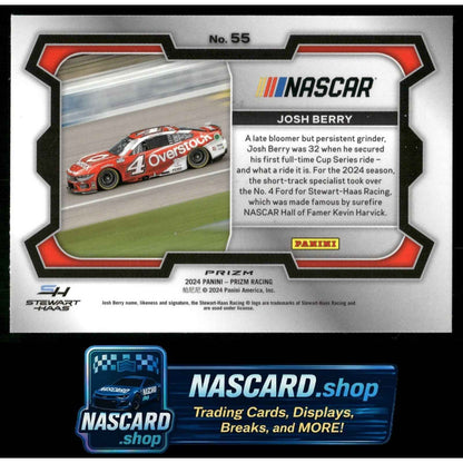 2024 Panini Prizm #55 Josh Berry White Sparkle