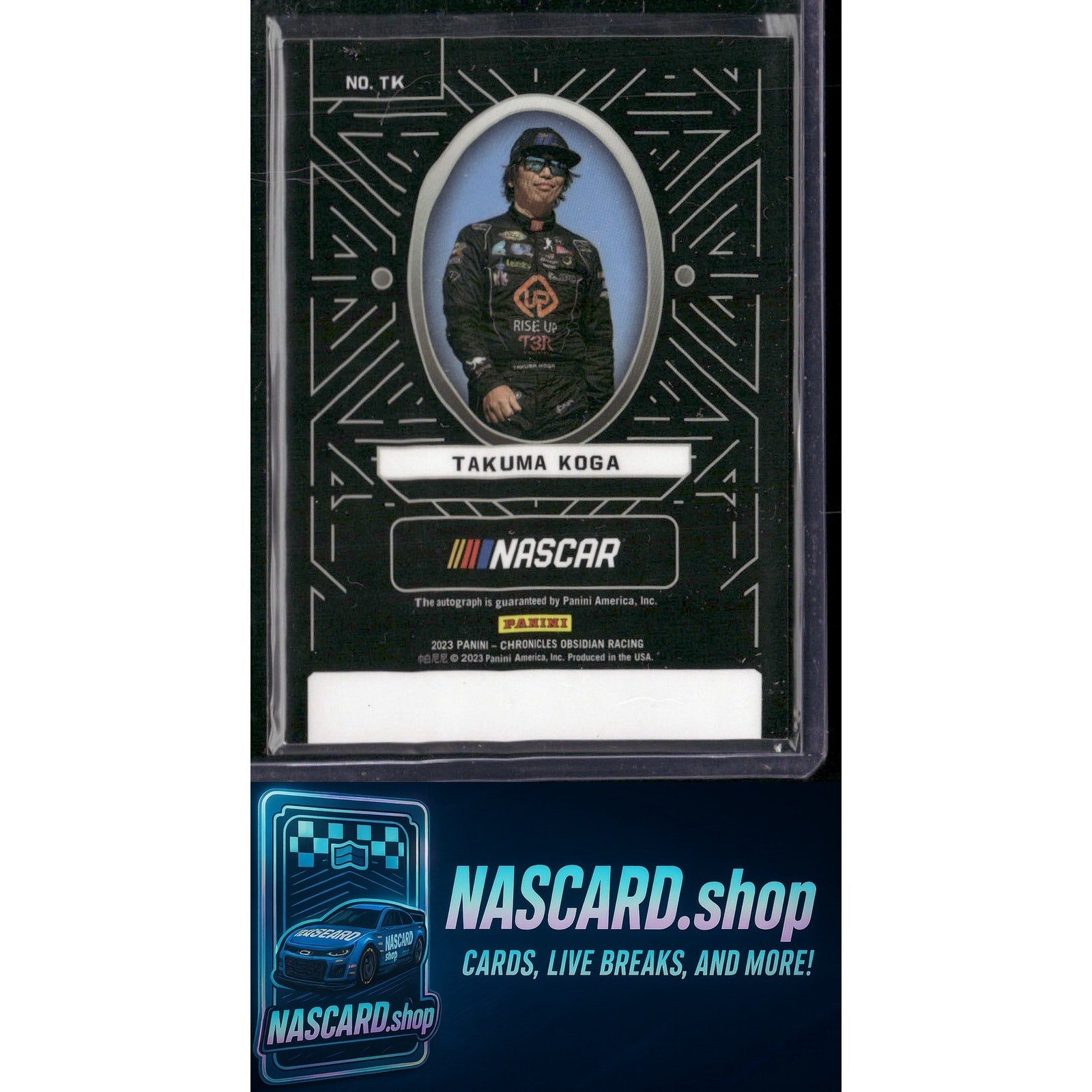 2023 Panini Chronicles #TK Takuma Koga Obsidian Signatures - NASCARD.shop