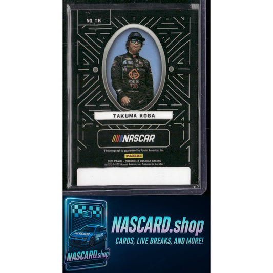 2023 Panini Chronicles #TK Takuma Koga Obsidian Signatures - NASCARD.shop