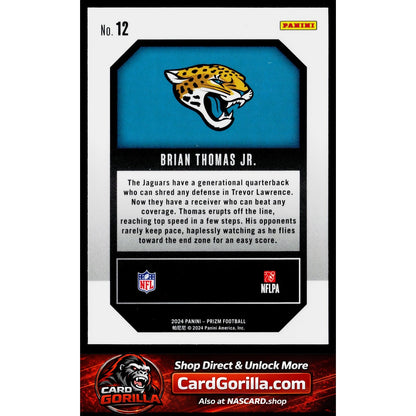 2024 Panini Prizm #12 Brian Thomas Jr. Emergent