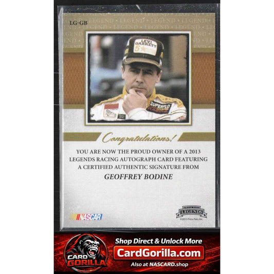2013 Press Pass Legends #LG-GB Geoff Bodine Autographs Holofoil #/25