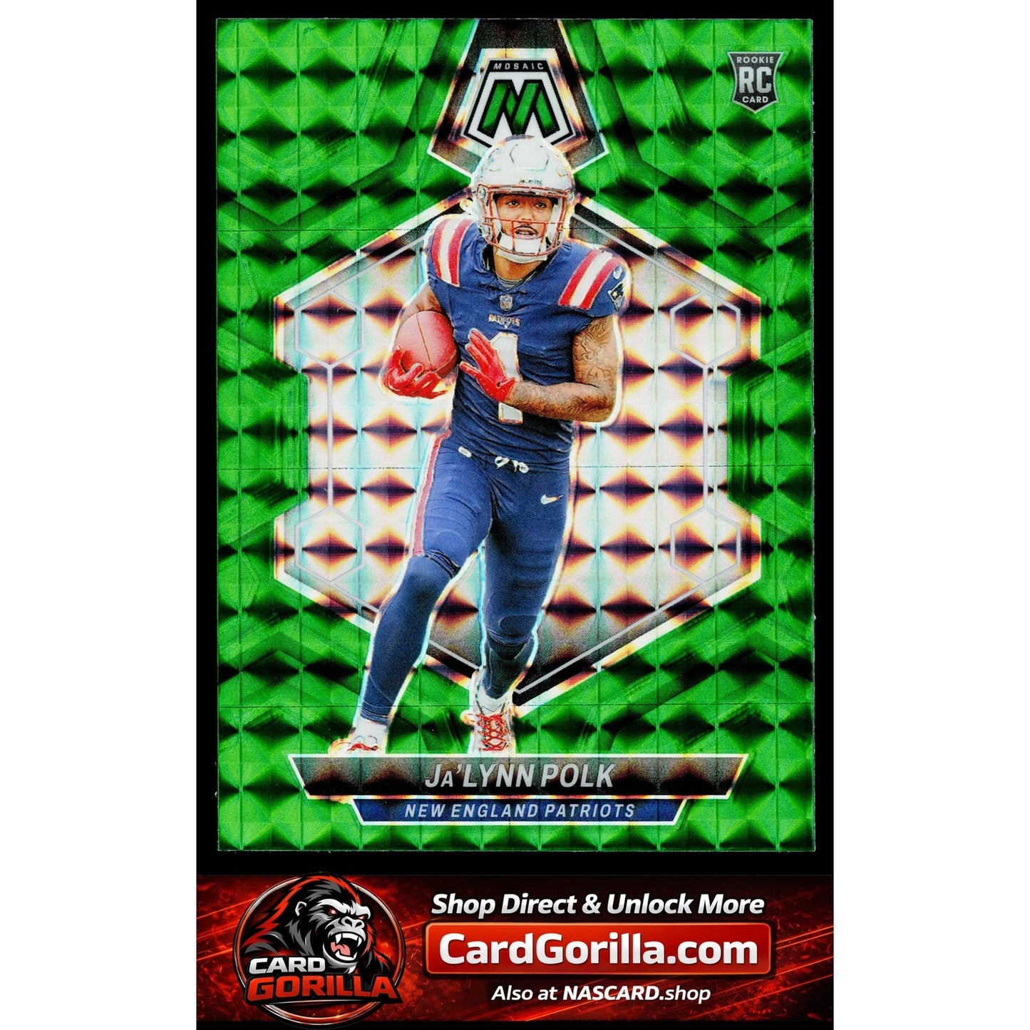 2024 Panini Mosaic #337 Ja'Lynn Polk Mosaic Green
