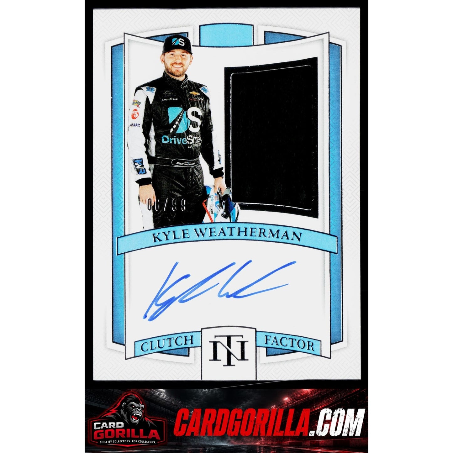 2025 Panini National Treasures Kyle Weatherman Clutch Factor Signatures #/99