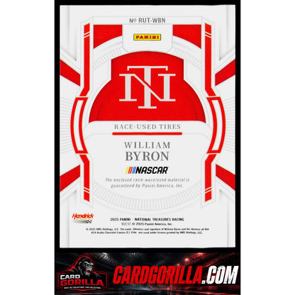 2024 Panini National Treasures William Byron Race Used Tires Holo Gold #/10