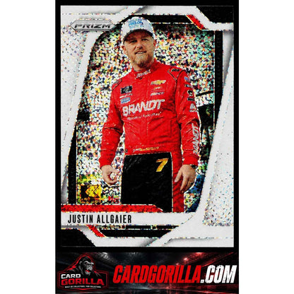 2025 Panini Prizm #59 Justin Allgaier White Sparkle