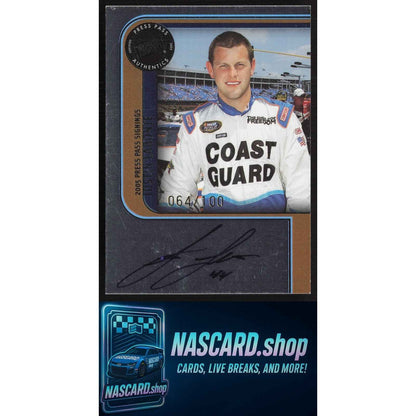 2005 Press Pass #NNO Justin Labonte Signings Platinum #/100