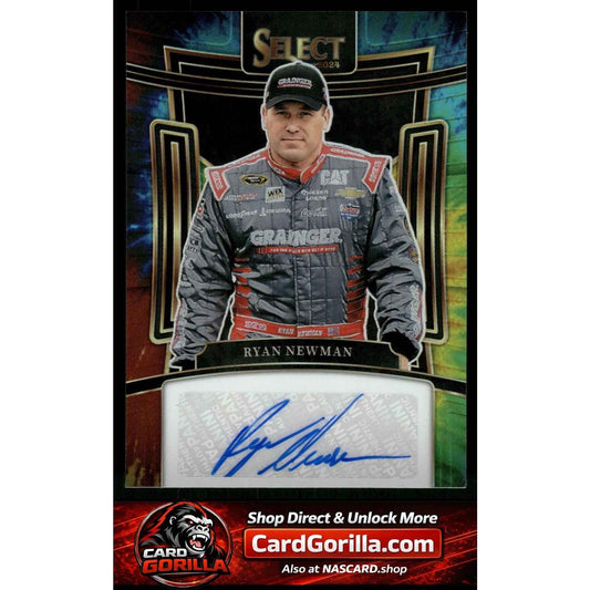 2024 Panini Select #S-RNM Ryan Newman Signatures Tie-Dye Prizms #/25