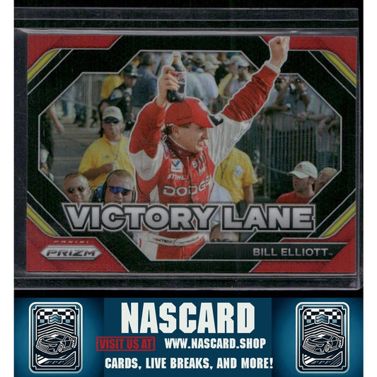 2024 Panini Prizm #9 Bill Elliott Victory Lane Red #/99