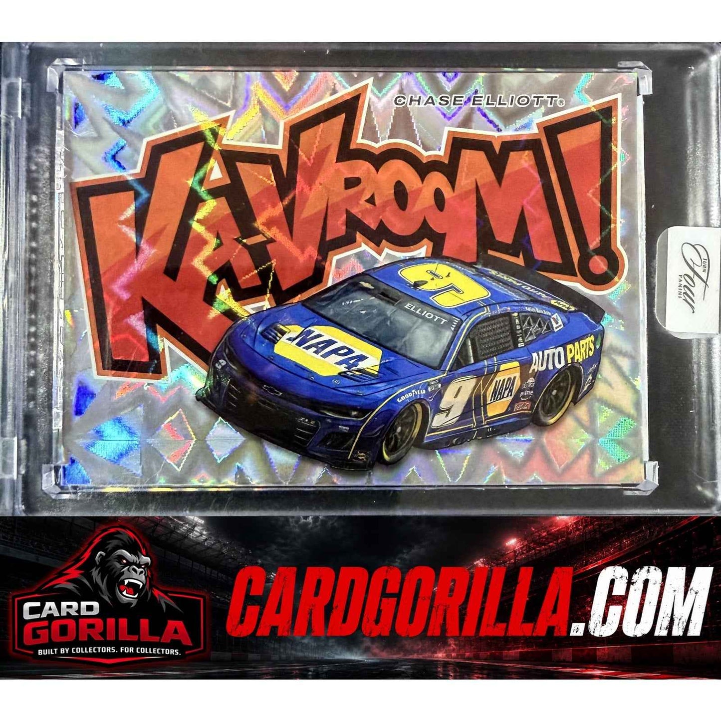 2025 Panini Turn Four #2 Chase Elliott Ka-Vroom! KaVroom! Case Hit SSP