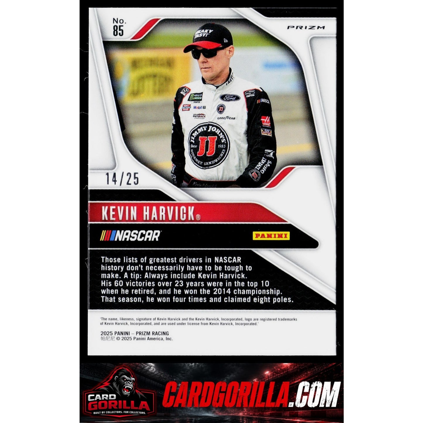 2025 Panini Prizm #85 Kevin Harvick Mojo #/25
