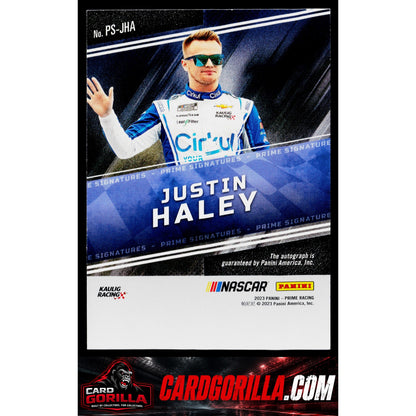 2023 Panini Prime #PS-JHA Justin Haley Prime Signatures #/99