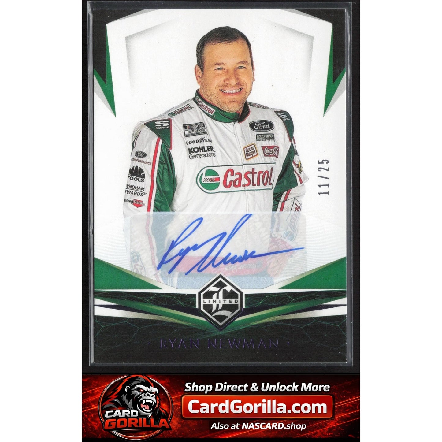 2021 Panini Chronicles #13 Ryan Newman Limited Autographs Purple #/25