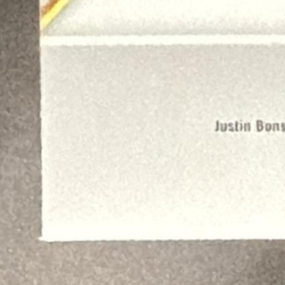 2026 Panini Select NASCAR Justin Bonsignore #S-JBR Signatures Blue Prizms /99
