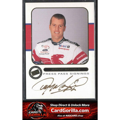 2001 Press Pass #NNO Jeremy Mayfield Signings Gold #/50