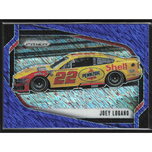 2025 Panini Prizm Rides #132 Joey Logano Blue Shimmer #/10